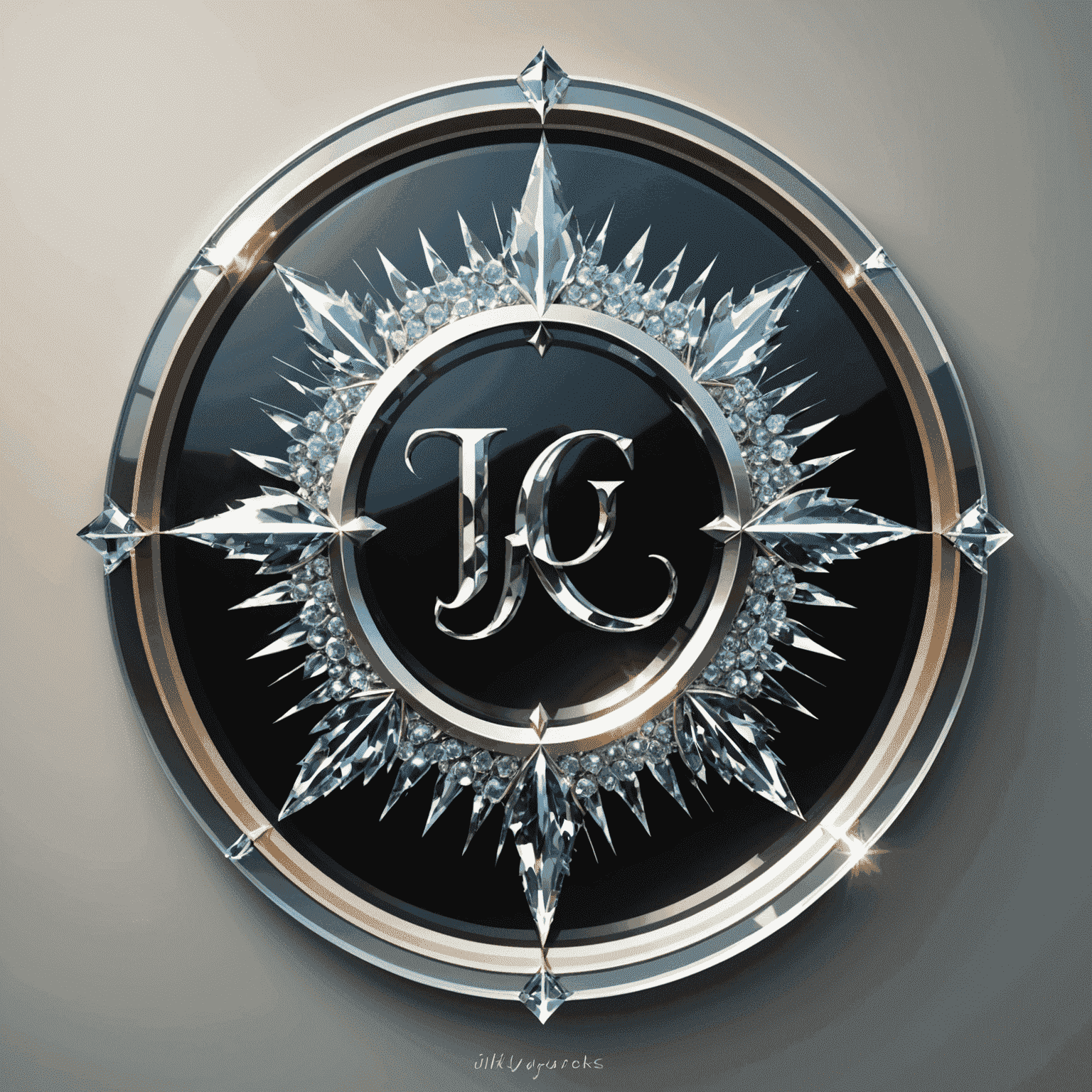 JillyJonyks logo - A sleek, crystal-clear window with a sparkling shine