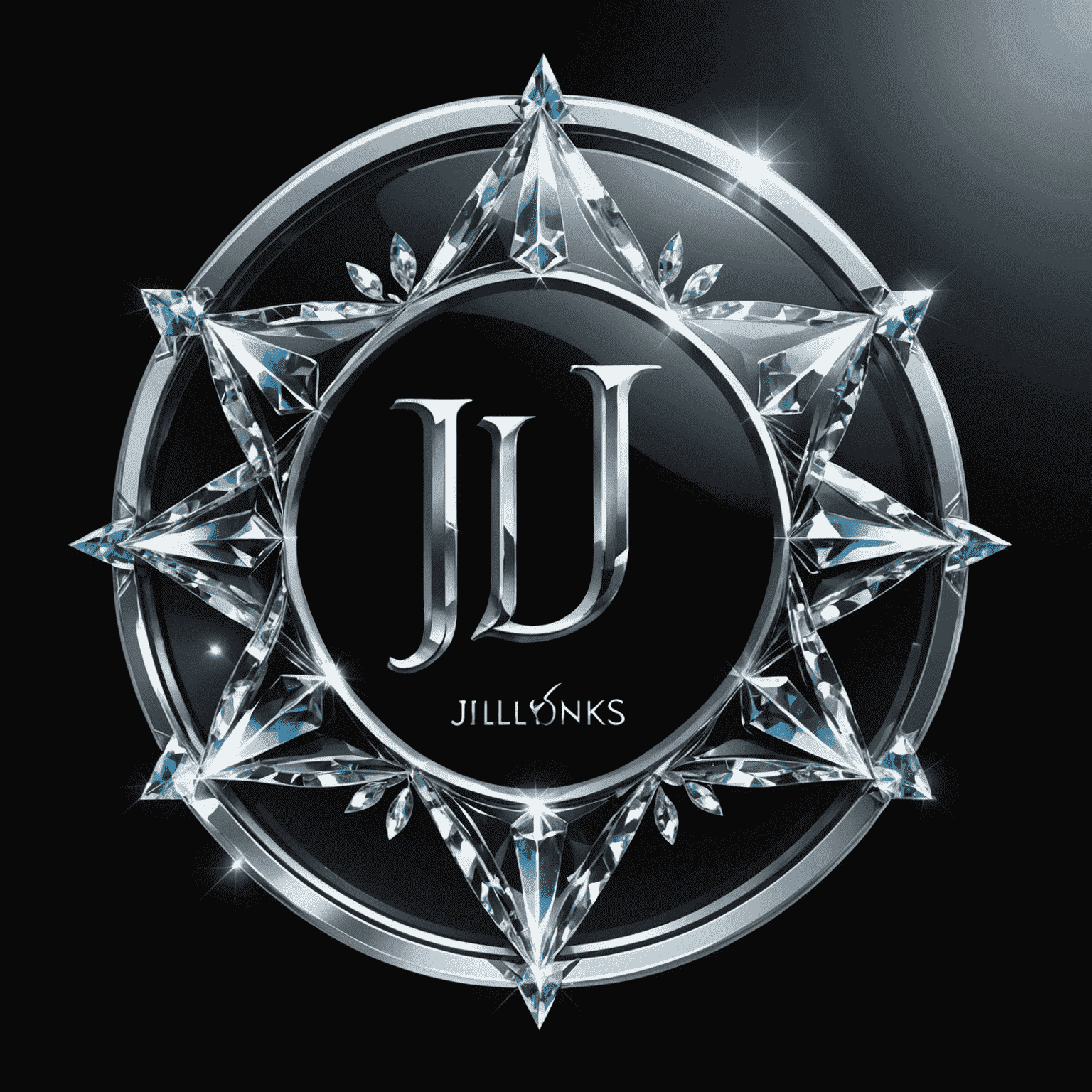 JillyJonyks logo - A sleek, crystal-clear window with a sparkling shine
